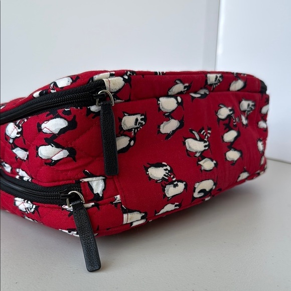 Vera Bradley Playful Penguin Red Cosmetic Case - Picture 6 of 16